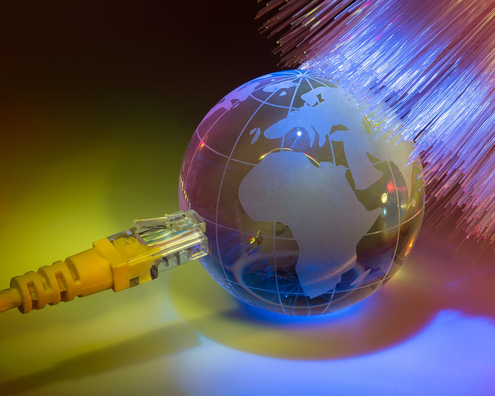 Connessione internet fibra ottica